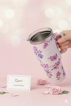 Beverage Cup Printed Flower Tumbler